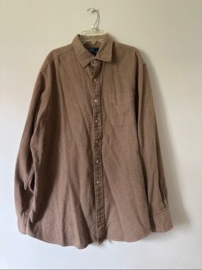 Polo by Ralph Lauren Casual Brown Check Men's Button-Down Shirt